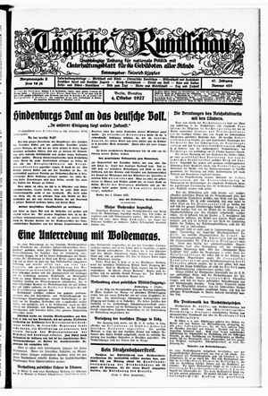 Tägliche Rundschau on Oct 4, 1927