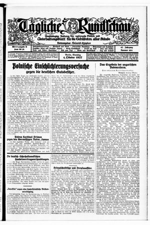 Tägliche Rundschau on Oct 4, 1927
