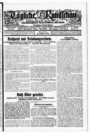 Tägliche Rundschau on Oct 14, 1927