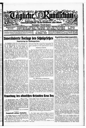 Tägliche Rundschau vom 15.10.1927