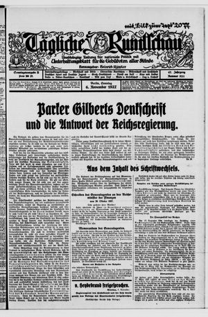 Tägliche Rundschau on Nov 6, 1927