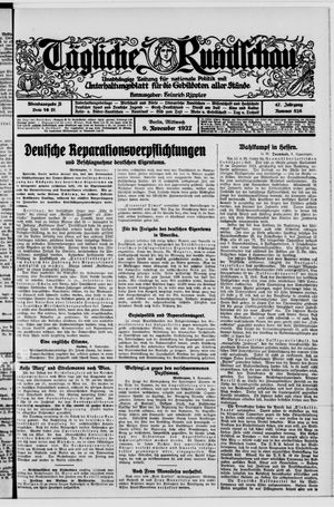 Tägliche Rundschau vom 09.11.1927