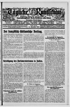Tägliche Rundschau vom 11.11.1927