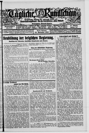 Tägliche Rundschau vom 23.11.1927