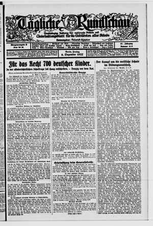 Tägliche Rundschau vom 09.12.1927