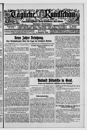 Tägliche Rundschau vom 09.12.1927