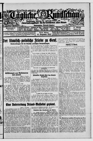 Tägliche Rundschau vom 12.12.1927