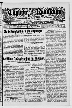 Tägliche Rundschau on Dec 22, 1927