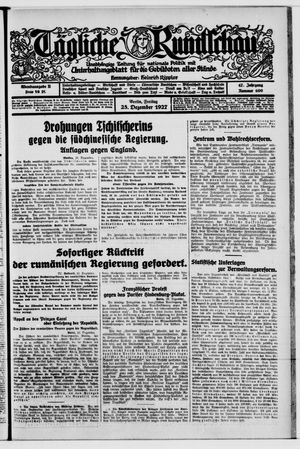 Tägliche Rundschau vom 23.12.1927