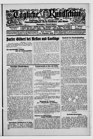 Tägliche Rundschau vom 31.12.1927