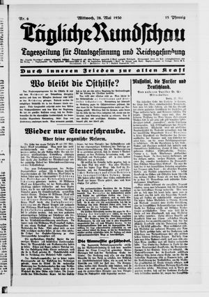 Tägliche Rundschau vom 28.05.1930