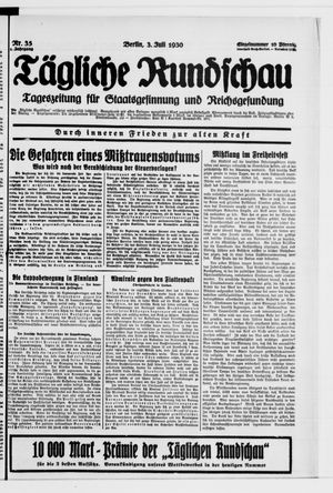 Tägliche Rundschau vom 03.07.1930