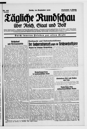 Tägliche Rundschau vom 24.09.1930
