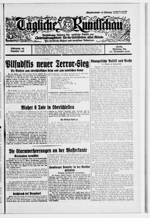 Tägliche Rundschau vom 25.11.1930