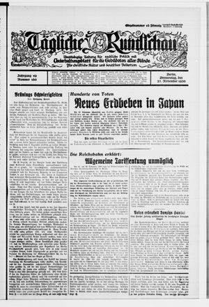 Tägliche Rundschau vom 27.11.1930