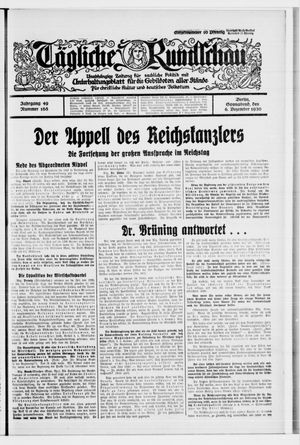 Tägliche Rundschau on Dec 6, 1930