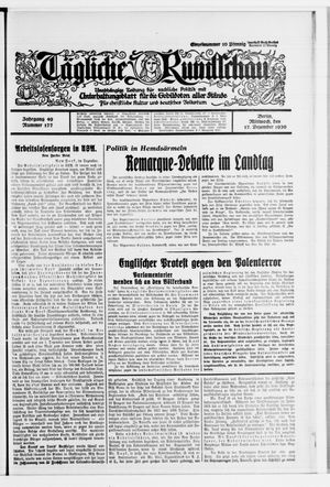 Tägliche Rundschau vom 17.12.1930