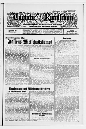 Tägliche Rundschau vom 20.12.1930