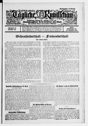 Tägliche Rundschau on Dec 25, 1930
