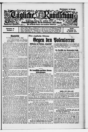 Tägliche Rundschau vom 11.01.1931