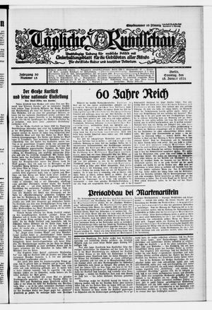 Tägliche Rundschau on Jan 18, 1931