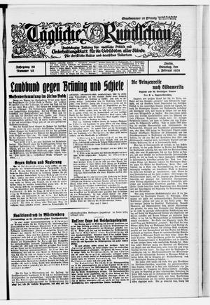 Tägliche Rundschau on Feb 3, 1931
