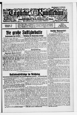 Tägliche Rundschau on Feb 15, 1931