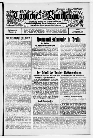 Tägliche Rundschau on Feb 26, 1931