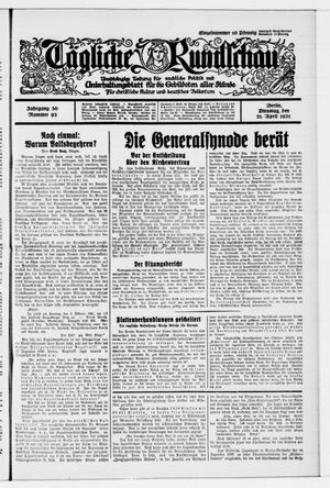 Tägliche Rundschau on Apr 21, 1931