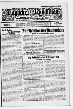 Tägliche Rundschau vom 07.05.1931