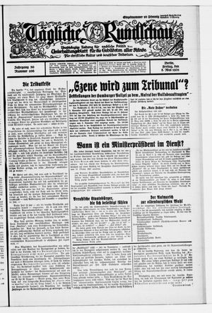 Tägliche Rundschau vom 08.05.1931