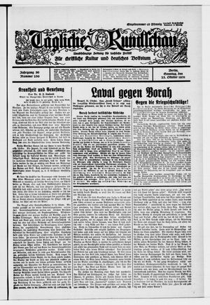 Tägliche Rundschau vom 25.10.1931