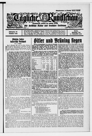 Tägliche Rundschau vom 17.11.1931