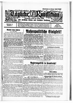 Tägliche Rundschau vom 08.01.1932