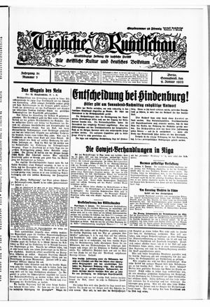 Tägliche Rundschau vom 09.01.1932