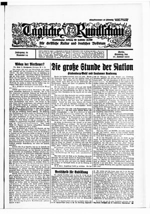 Tägliche Rundschau vom 17.01.1932