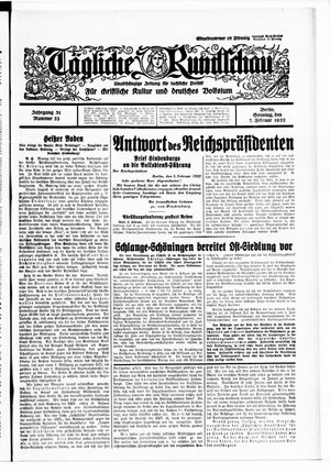 Tägliche Rundschau vom 07.02.1932