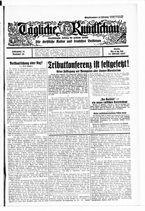 Tägliche Rundschau vom 14.02.1932
