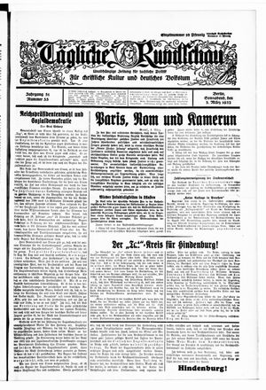 Tägliche Rundschau vom 05.03.1932