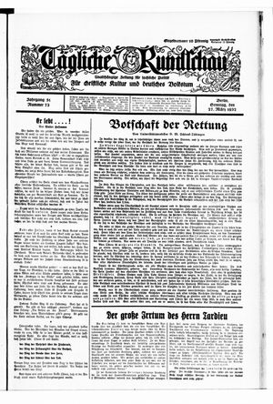 Tägliche Rundschau vom 27.03.1932