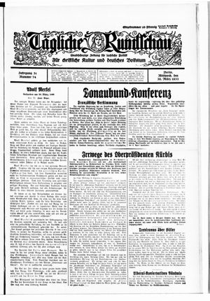 Tägliche Rundschau vom 30.03.1932