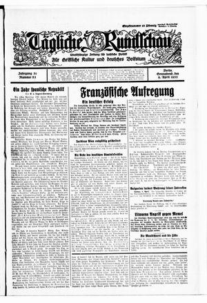 Tägliche Rundschau vom 09.04.1932