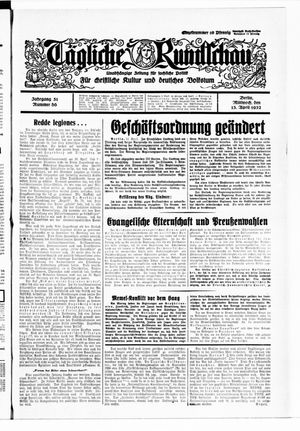 Tägliche Rundschau vom 13.04.1932