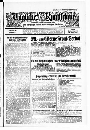 Tägliche Rundschau vom 14.04.1932