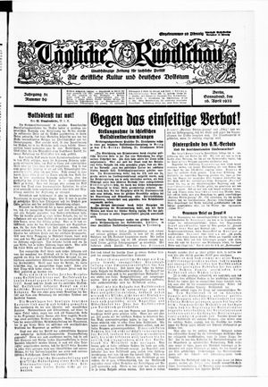 Tägliche Rundschau vom 16.04.1932