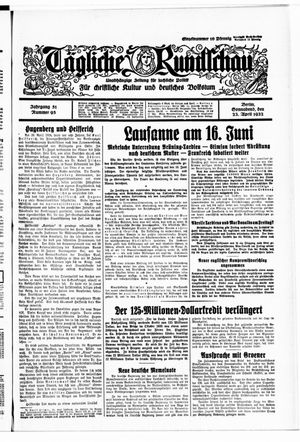Tägliche Rundschau vom 23.04.1932