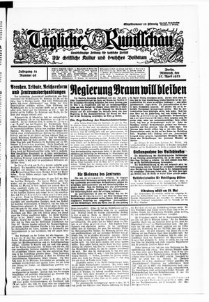 Tägliche Rundschau on Apr 27, 1932