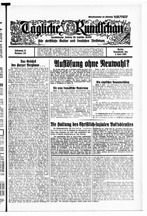 Tägliche Rundschau vom 04.06.1932