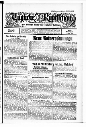 Tägliche Rundschau vom 07.06.1932