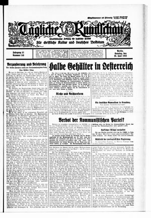 Tägliche Rundschau vom 26.06.1932